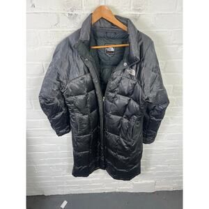 The North Face Women's Quilted 600 Down Metropolis Puffer Parka Coat Black Sz L
